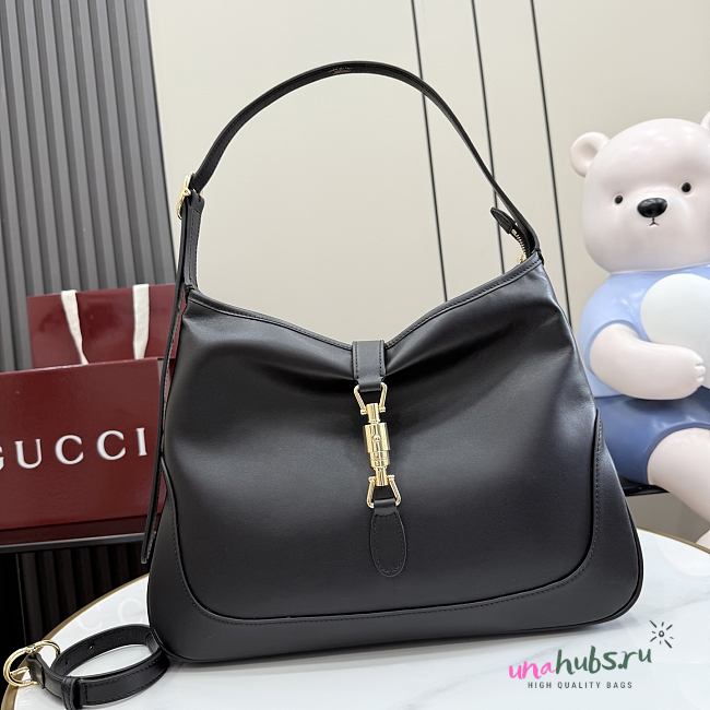 Gucci Jackie 1961 large shoulder bag black 35.5x28x4.5cm - 1