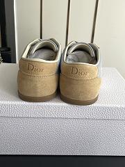Dior Ribbon Sneaker Sky Blue and Beige Suede - 3