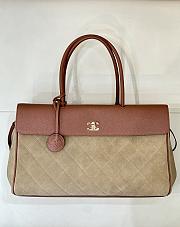 Chanel 26s Shopping bag Brown suede 38x22x16cm - 1