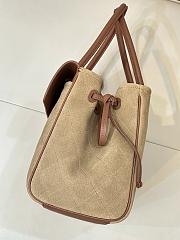 Chanel 26s Shopping bag Brown suede 38x22x16cm - 4