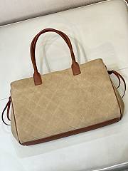 Chanel 26s Shopping bag Brown suede 38x22x16cm - 3