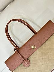 Chanel 26s Shopping bag Brown suede 38x22x16cm - 2