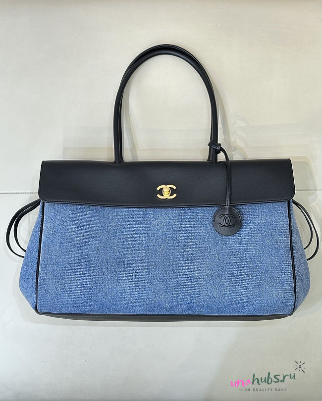 Chanel 26s Shopping bag Denim 38x22x16cm - 1
