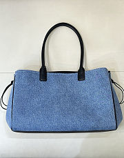 Chanel 26s Shopping bag Denim 38x22x16cm - 4