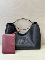 Chanel Shopping Tote Lambskin Neo Cabas Black 44.5x18x24cm - 1