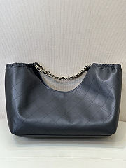 Chanel Shopping Tote Lambskin Neo Cabas Black 44.5x18x24cm - 3