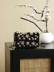 Chanel Mini flap bag in black velvet 20x10x7cm - 1