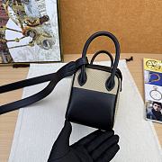 Hermes Mini Lindy handbag canvas 19x12.5x9cm - 5