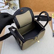 Hermes Mini Lindy handbag canvas 19x12.5x9cm - 2