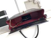 Chanel Top Handle Envelope Flap Bag black Calfskin Gold 31x24x9cm - 5