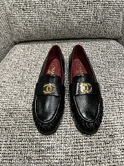 Chanel Moccasins Crinkled shiny black - 2