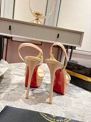 Christian Louboutin Rosalie Alta 150 Beige Leather - 3