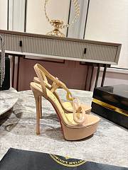 Christian Louboutin Rosalie Alta 150 Beige Leather - 2