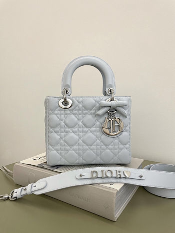 Dior small Lady Bag light Blue 20cm