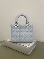 Dior small Lady Bag light Blue 20cm - 5
