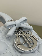 Dior small Lady Bag light Blue 20cm - 2