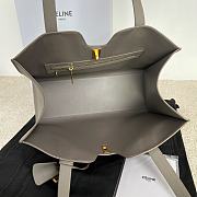  Celine Cabas 16 in pebble grey grained calfskin 37x29x12cm - 5