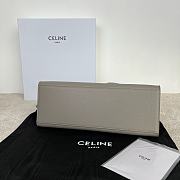  Celine Cabas 16 in pebble grey grained calfskin 37x29x12cm - 4