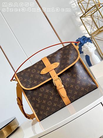 Louis Vuitton Jet Lag Bag MM 34.5x26x13cm
