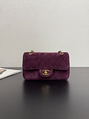 Chanel Maxi mini burgundy suede 20x13x6cm - 1