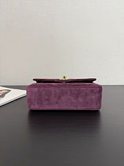 Chanel Maxi mini burgundy suede 20x13x6cm - 2