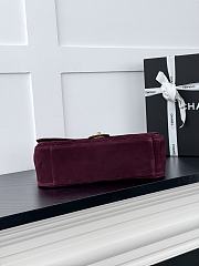 Chanel Flap Bag 26b Maxi burgundy 32x19x10cm - 5