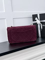 Chanel Flap Bag 26b Maxi burgundy 32x19x10cm - 3