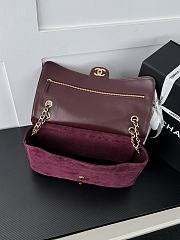 Chanel Flap Bag 26b Maxi burgundy 32x19x10cm - 2