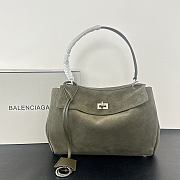 Balenciaga Rodeo Small Bag green suede - 28.9x20x9.9cm - 1