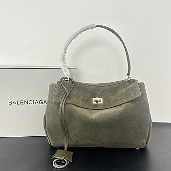 Balenciaga Rodeo Small Bag green suede - 28.9x20x9.9cm