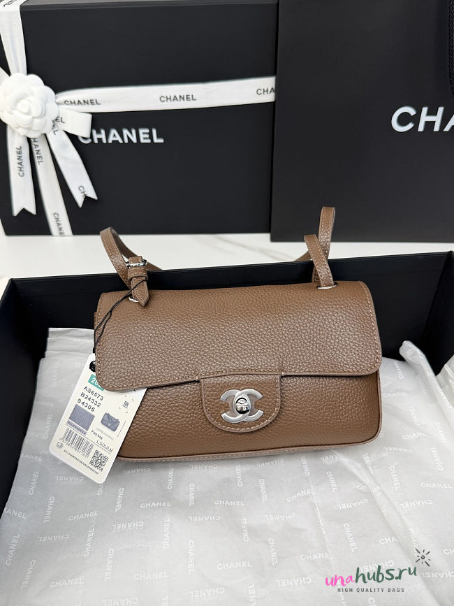 Chanel 26B Maxi mini Brown silver 20x13x6cm - 1