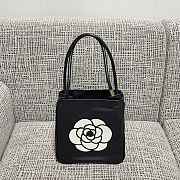 Chanel Lambskin Camellia Tote Bag 24x25x12cm - 4