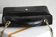 Chanel Top Handle Slim Vanity Lizard Calfskin Black 19.5x17x5cm - 3