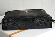 Chanel Top Handle Slim Vanity Lizard Calfskin Black 19.5x17x5cm - 4