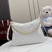 Gucci Lady Lunetta Chain medium shoulder bag white 30.5x24x6.5cm - 1