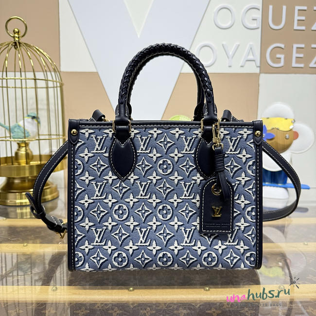 Louis Vuitton OnTheGo Bag Monogram denim 25x11.5x19cm - 1