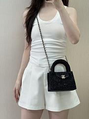 Chanel Kelly Bag Strass Black 19x13x7cm - 5