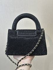 Chanel Kelly Bag Strass Black 19x13x7cm - 2