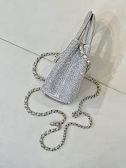 Chanel Kelly Bag Strass silver 19x13x7cm - 2