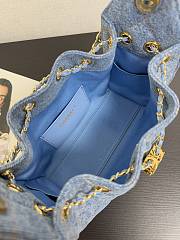 Chanel Mini 25 Handbag Denim 22x21x10cm - 5