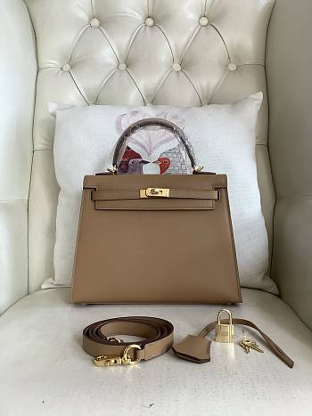 Hermes Kelly 28 Epsom taupe Gold 