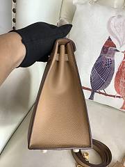Hermes Kelly 28 Epsom taupe Gold  - 5