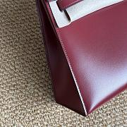 Hermes Kelly 25 Red Box Silver 25cm - 2