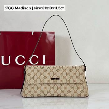 Gucci Madison medium shoulder bag Dark Brown 31x13x11.5cm