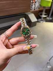 Rolex Date just green gold watch - 1