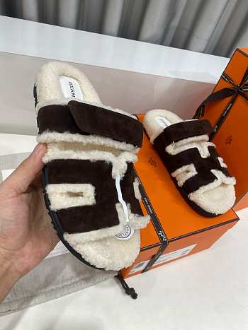 Hermes Chypre sandal suede sandal