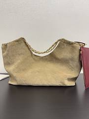 Chanel Shopping Tote Suede Beige 44.5x18x24cm - 4