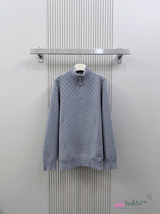 Louis Vuitton Wool-Cashmere Half-Zip Pullover - 1