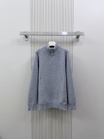 Louis Vuitton Wool-Cashmere Half-Zip Pullover