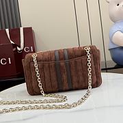 Gucci Jetset GG Marmont medium shoulder bag Dark brown 26x15x7cm - 4